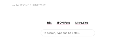 Search box on Marfa themed blog. 