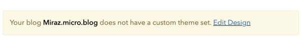 No custom theme has been set.