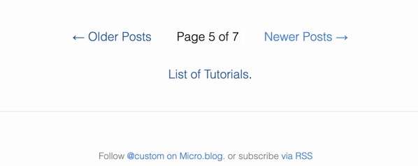 Page numbering on this Custom blog. 